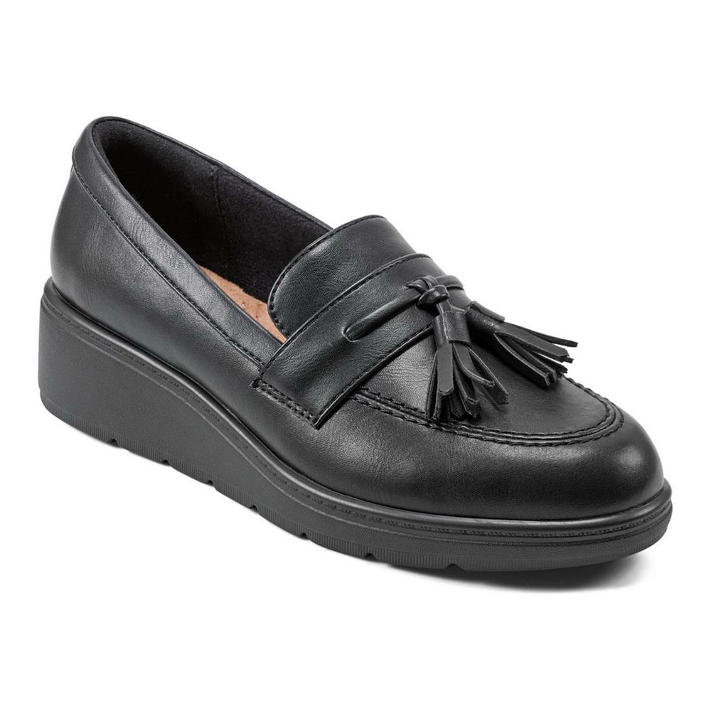 Easy Spirit Women's Tracen Slip-On Wedge Loafers- Wide Width- 7.5W